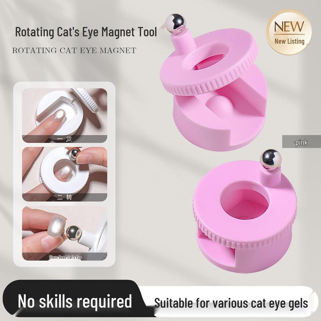 Magnete Triplo Occhio di Gatto: Strumento Magnetico per Unghie Cilindrico, Forte e Grande
