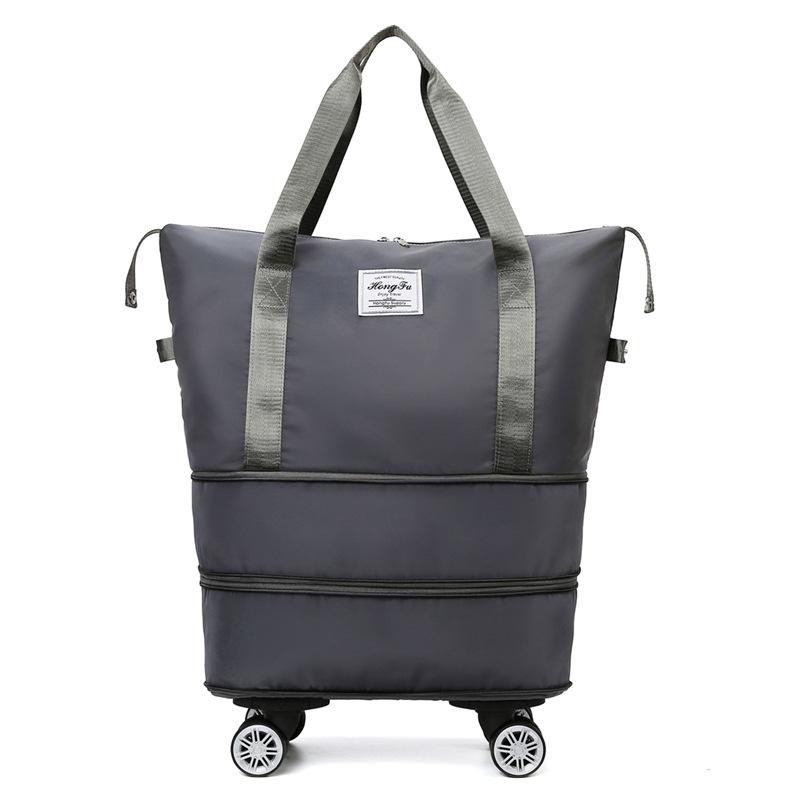 TS JYL laptop bag,Foldable Wheel Travel Bag Multi-Function Storage Expanded Luggage Bag