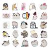 50 Fat Cat Graffiti Waterproof Stickers for Suitcases, Skateboards, Cars, and More - Cartoon Decorative Set