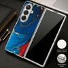 Watercolor Marble Case For Samsung Z Fold 8 Ultra 7 6 5 Luxury Plating Leather Skin Hard Phone Cover For Galaxy Z Fold8 Fold7 Fold6