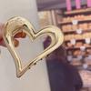 Hollow Ponytail Claw Clip Zinc Zinc Alloy Geometric Shark Clip Gifts Love Heart Metal Hair Claw  Daily