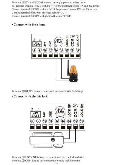 Scheda PCB 24V CC per Apriporta Automatico a Doppia Anta a Battente