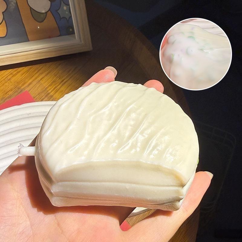 Squeezable Cookie Stress Ball Soft  Fidget Toy Non-Sticky Stress Relief Gift For Kids Adults Adhd Autism Therapy