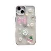 Small Fresh Ins Mobile Phone Case for IPhone17Promax Flowers for Apple 15 Bow 14 Cherry Love