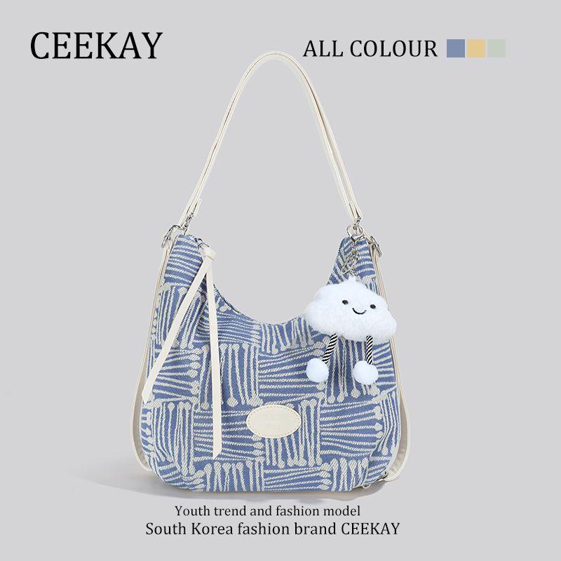 

Ceekay Western Style Advanced Texture Lightweight Accessible Luxury Popular Bag Idle Style Bag Easiest for Match Women s Blue