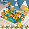 Large Particle Versatile Track Blocks Compatible with LEGO for Children Aged 3-6
