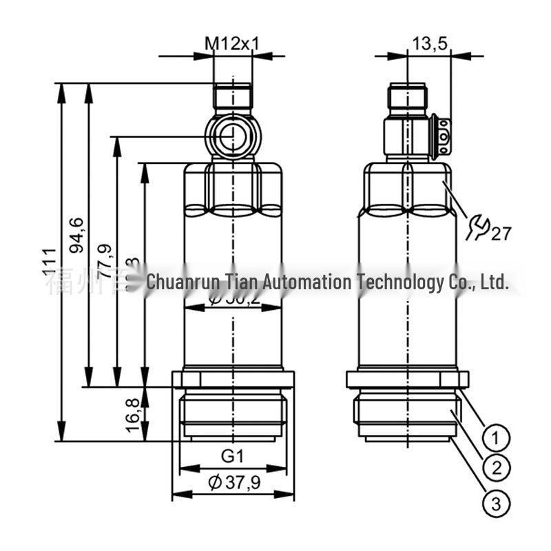 PM1789 IFM High Temp Flush-Mount Pressure Sensor, High Protection Rating, New Stock Available.