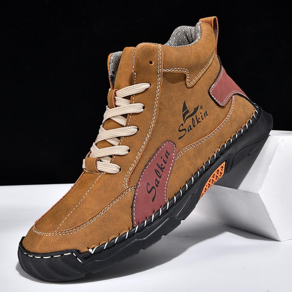 New Size 48 Medium Men's Shoes Large Size Outdoor Short Boots Large Size Casual Martin Boots