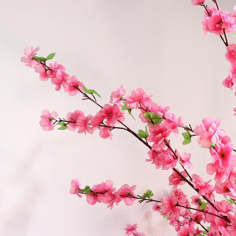 Set mit 10 künstlichen rosa Pfirsichblütenzweigen