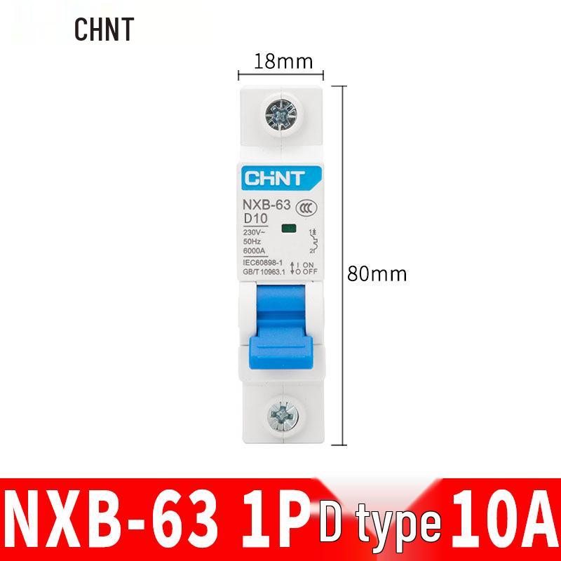 Chint NXB Air Switch Circuit Breaker: 1P, 2P, 3P, 4P Household Type D Three-Phase Disconnector 380V.