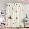 Set Of 2 Flat Printing Christmas Scene Curtains Cute Animals Farm Tractor Digital Printed Polyester Drapes Holiday Curtain