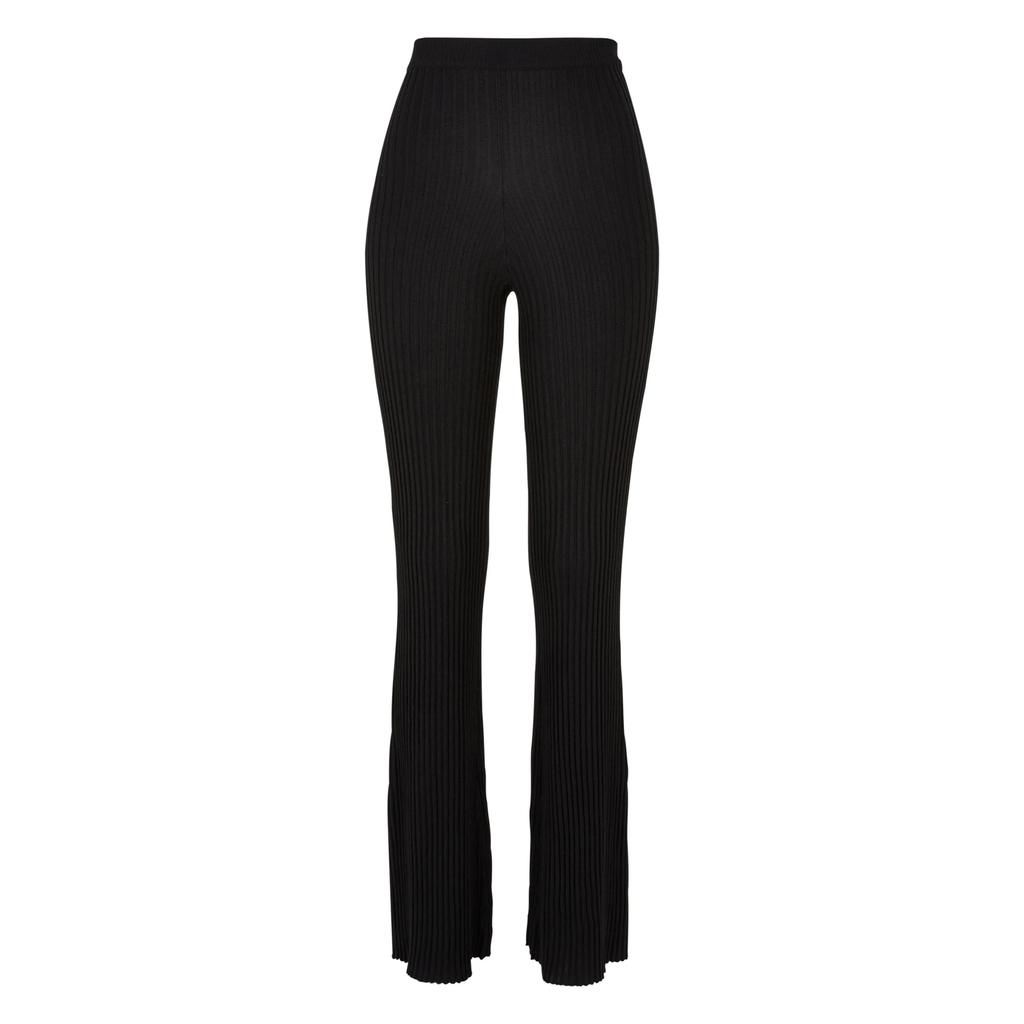 Urban Classics Womens/Ladies Knitted Ribbed Flared Leggings