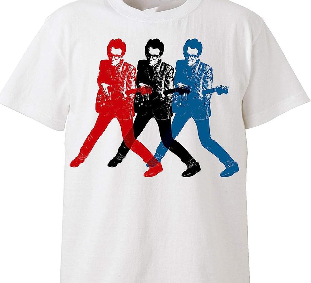 VTG Elvis Costello T-shirt white Unisex all sizes S to 5XL Unisex T-Shirt XXXXL