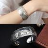 Retro Metal Bracelet Opening Ancient Tibetan Bracelet New Wide Cuff Bangle  for Women