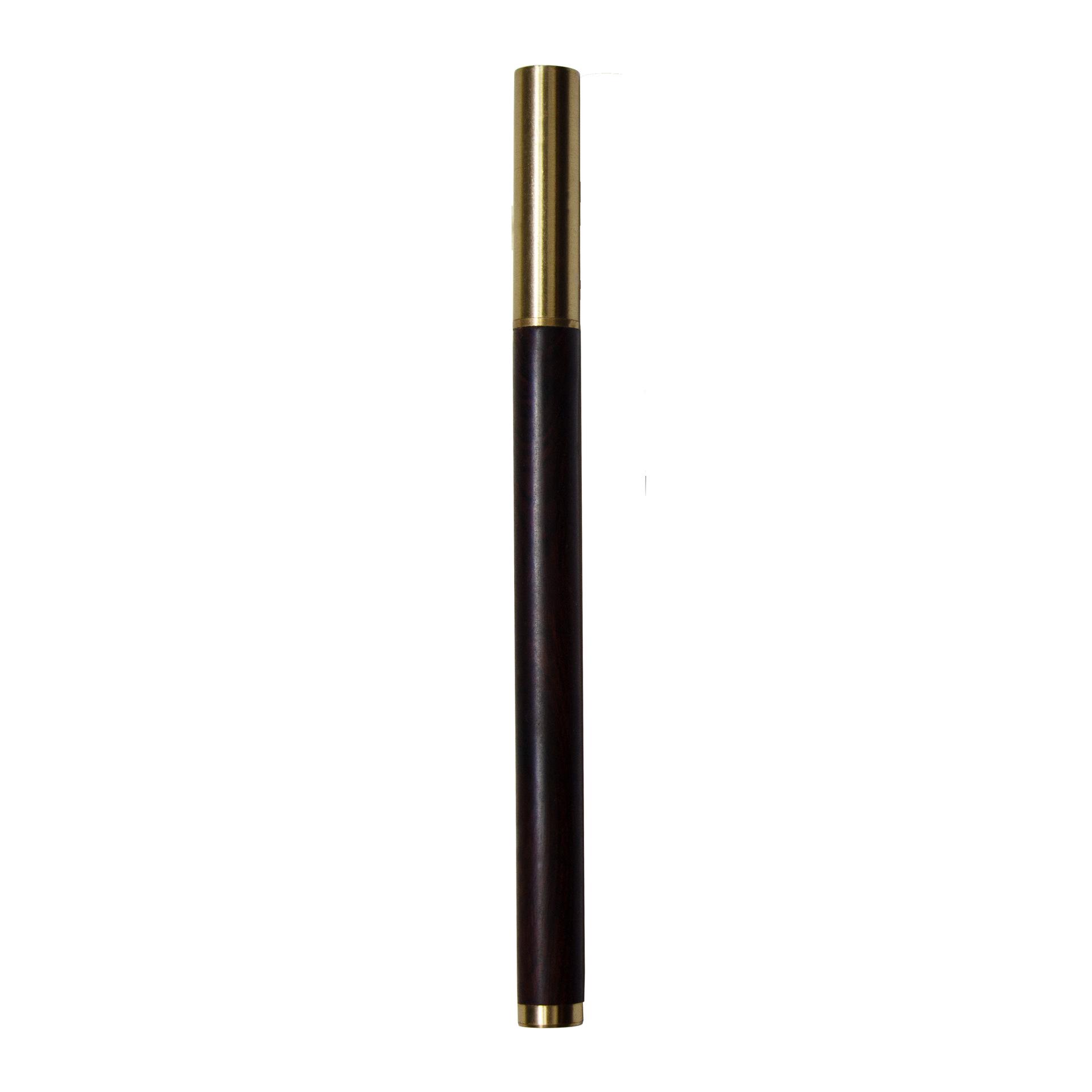 Sandalwood Brass Signature Threaded Pen with Laser Engraving