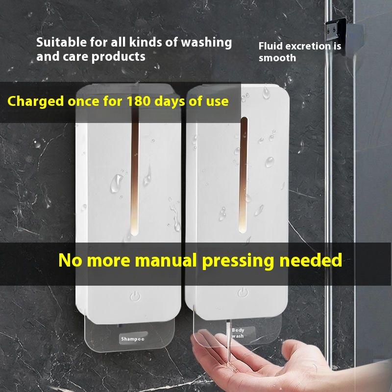 Automatic Induction Soap Dispenser Hand Sanitizer Shampoo Shower Gel Smart Mobile Phone Wall-mounted Charging Detergent