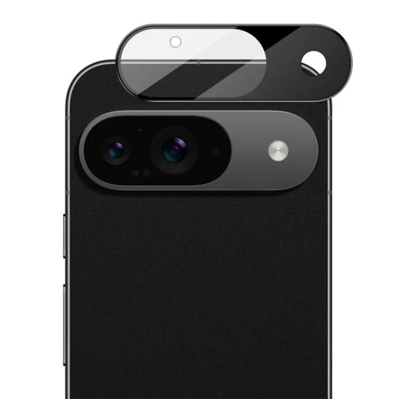 

For Google Pixel 9 Camera Lens Protector WANLONFENG HD Full Black Silk Printed Lens Film Black