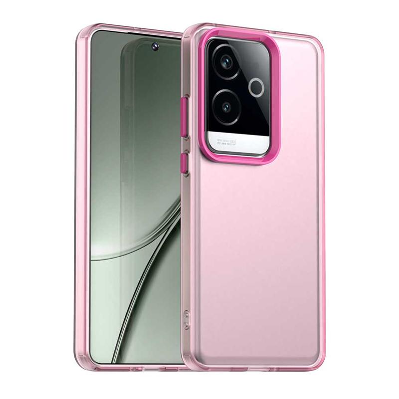 Anti-Drop Candy Color Phone Case For Realme GT 6 China Matte Transparent Case Realme GT 6 China Cover For Realme GT 6 China Case