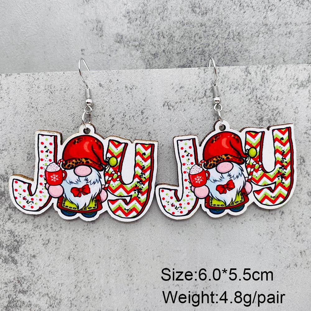Wooden Christmas Earrings – Santa, Red Car, Gnome & Reindeer Designs