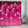 Merry Christmas /Santa Claus/Shower Curtains Holiday Farmhouse Home Fabric Bath Curtain Bathroom Decor/cow Print Blanket