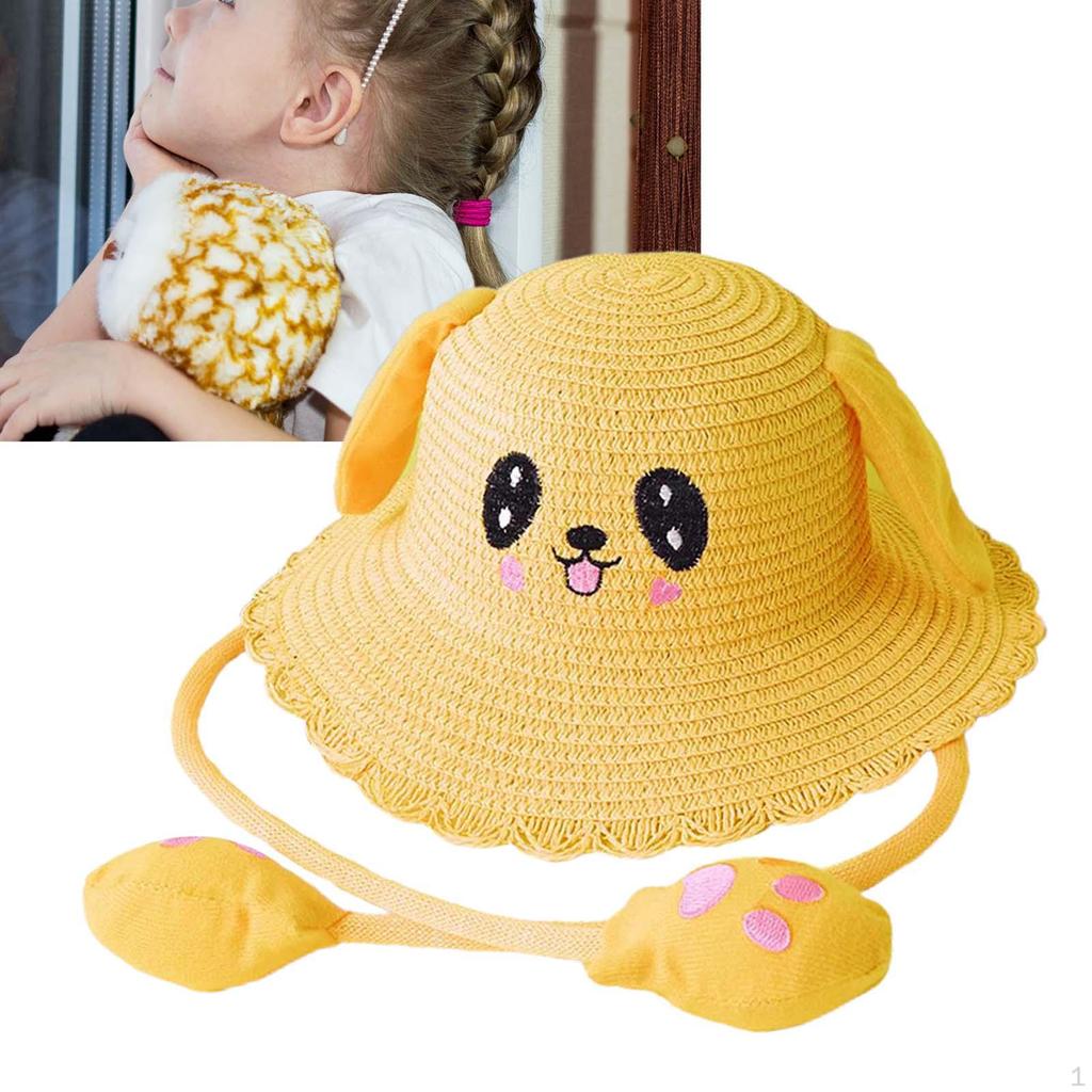 Baby Caps Bunny Hat Fishing Outdoor Portable Cartoon Beach Panama Cap Ears Accessories