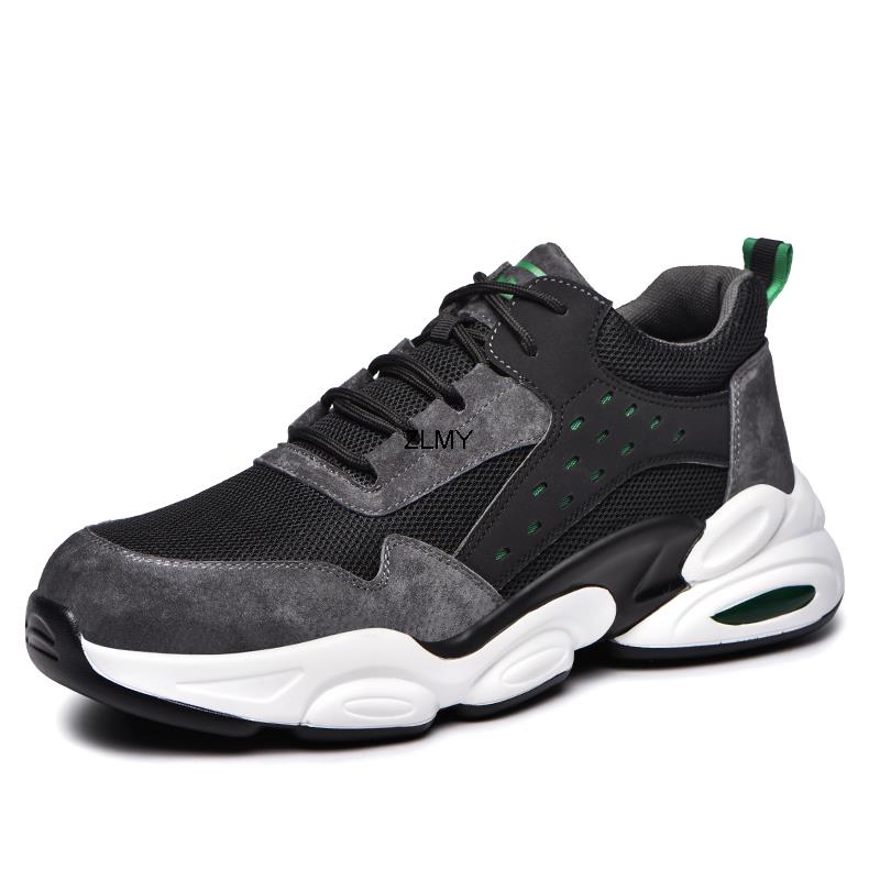 

Модные кроссовки со стальным носком для мужчин, рабочие защитные ботинки, устойчивые к проколам и ударам, рабочая обувь, промышленная защитная обувь, мужские ботинки 2024 44 серый