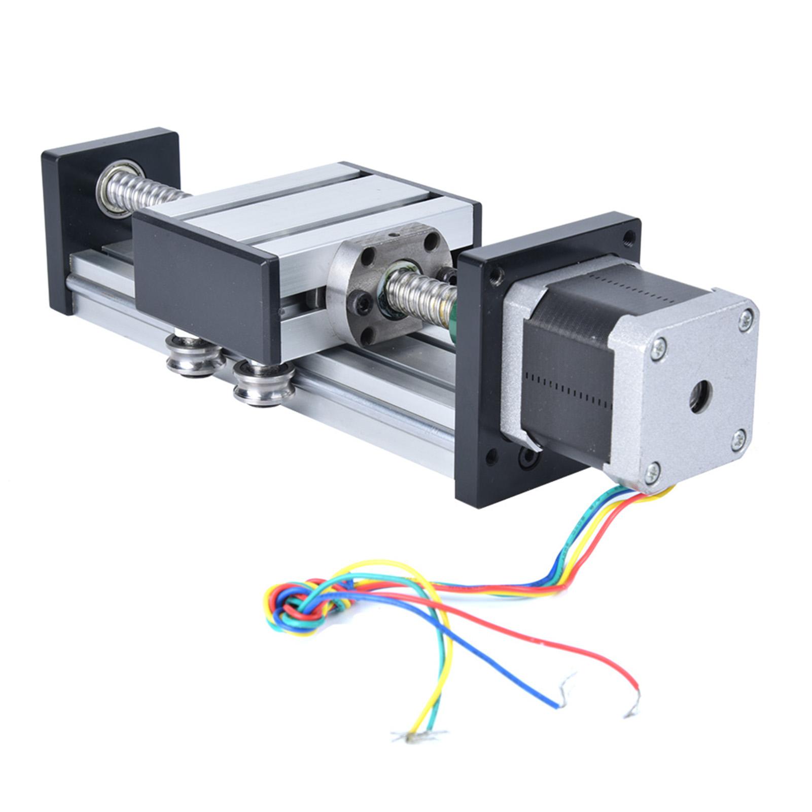 

Хід 200 мм Одноштокова кулькова гвинтова лінійна напрямна рейка CNC ковзний стіл з двигуном 42 (1605 рік)