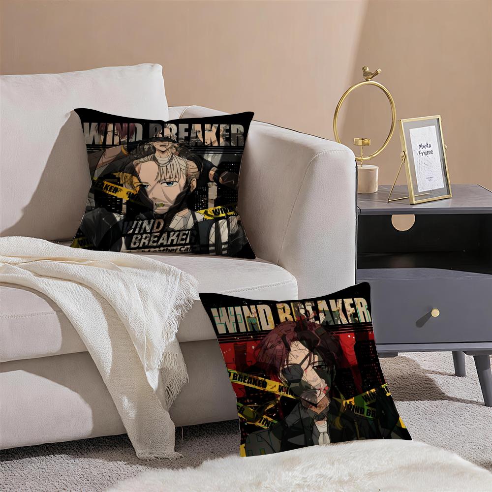 Comic Book Fan W-Wind Breaker Cool Pillow Case Pattern Printed Pillowcase For Living Room Sofa Cushion Cover & Bedroom Decor