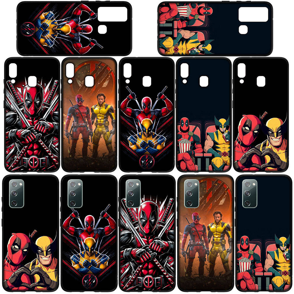 Phone Case for Samsung Galaxy S25 S23 S22 S24 Ultra FE A05 A06 A15 A16 A36 A37 A35 A54 A55 A56 A57 A25 A26 A53 Marvel Deadpool Comics Wolverine Cover