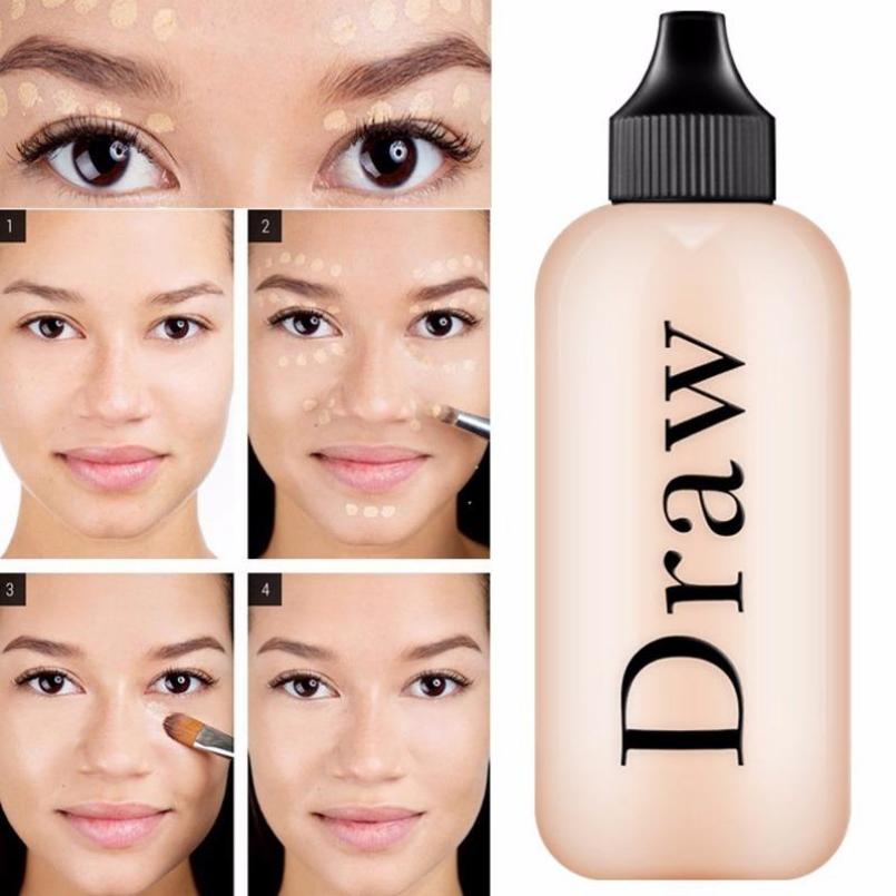 

1 шт Тональный крем для лица Водонепроницаемый долговечный консилер Жидкий профессиональный макияж