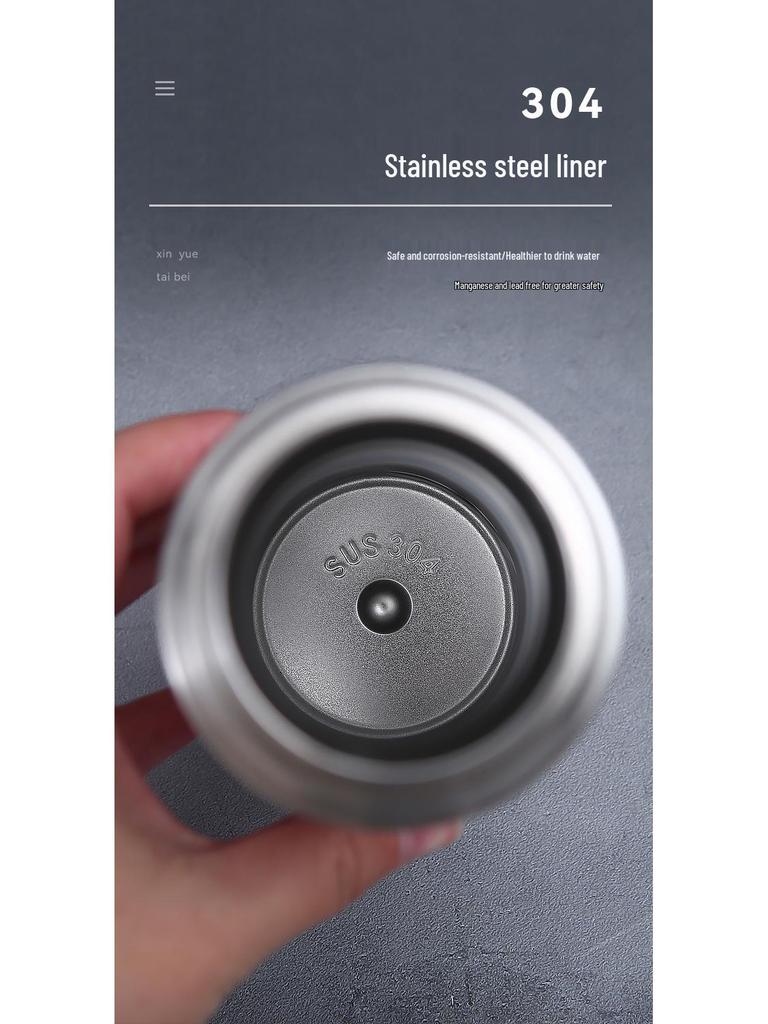 304 Stainless Steel Insulated Travel Cup Set with Three Lids - Perfect Business Gift for Men and Women