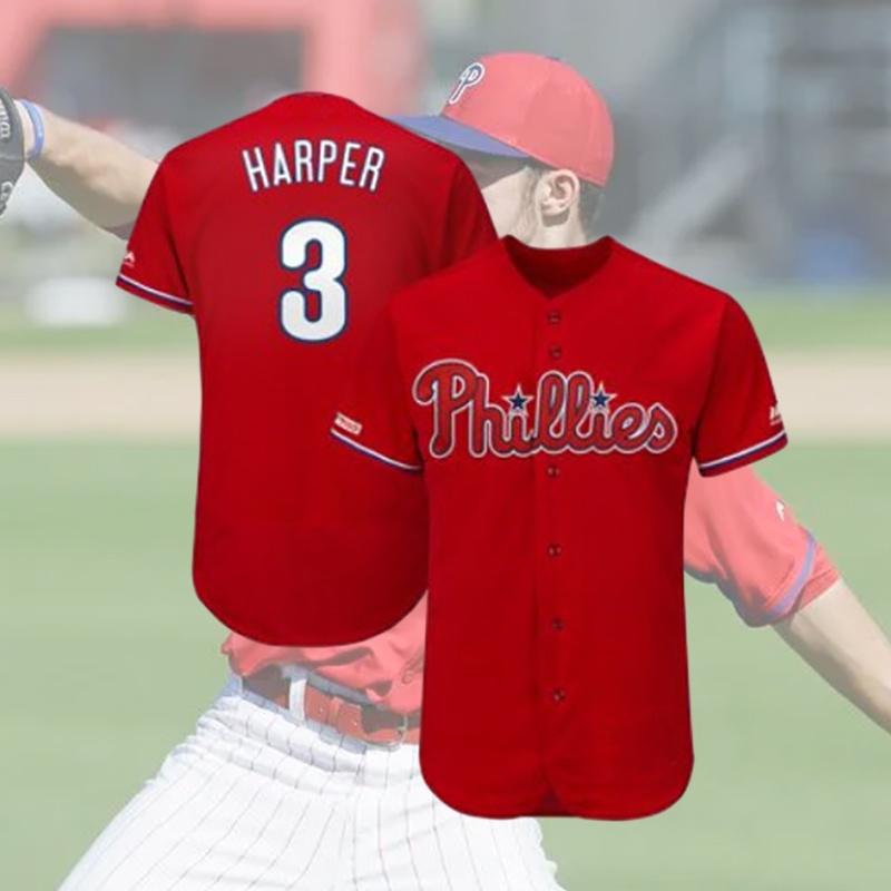 Philadelphia Phillies Embroidered Baseball Uniform For Wholesale Imported Bamboo Fiber Fabric Available In Multiple Colors And Sizes