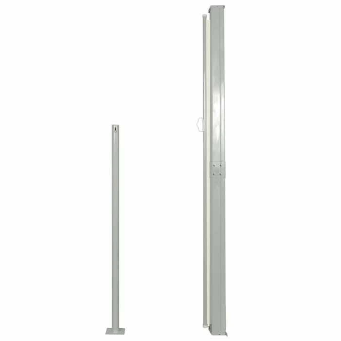 VidaXL Auvent latéral rétractable 140 x 300 cm Blanc cassé