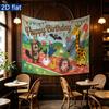 Party Backdrop Animal Cartoon Flat Parties Sheep Celebrations Wedding Photo Booth Background Front Door Decor