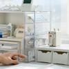 Stackable Stationery Storage Box Clear Pencil Holder Plastic Drawer Organizer  for Glasses Storage