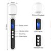 Multi functional massage stick LCD display timing vibrator silicone material 10 frequency 4-speed waterproof charging model
