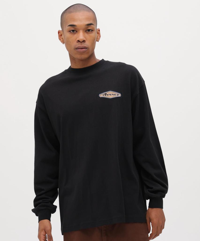 AVIREX GRAPHIC L/S T-SHIRT "THE KINGS" black 783-6130005