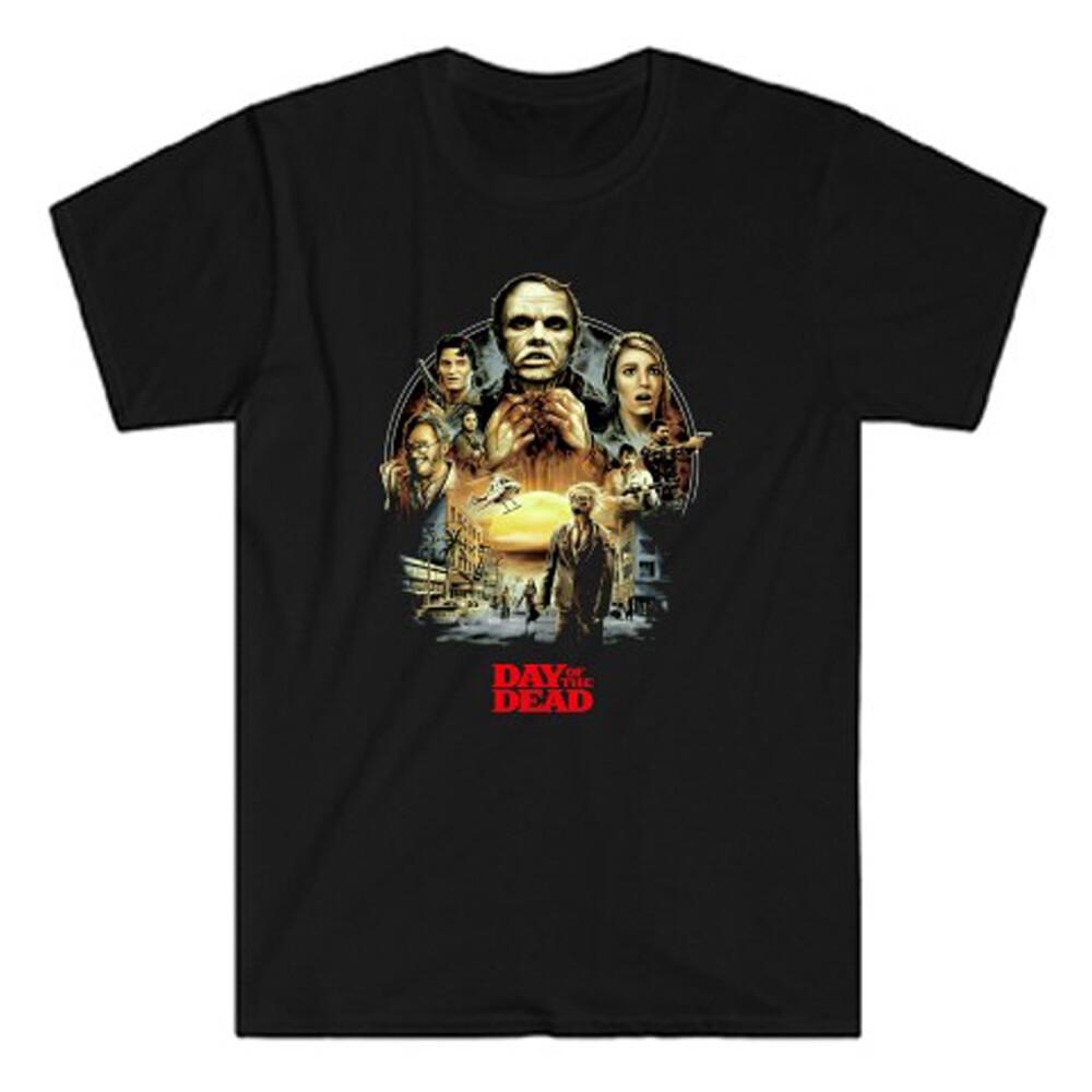Day Of The Dead Horror Zombies Mens Black T-Shirt XXXL