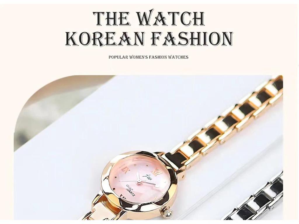 Women's Korean Style Simple Quartz Watch - Small Dial, Trendy and Elegant for Ladies and Students