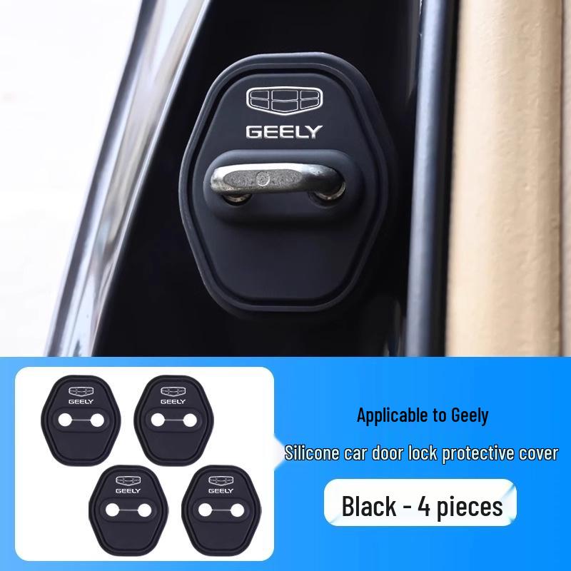Silicone Shock-Absorbing Door Lock Cover for Geely Xingyue/Xingyuan/Boyue L