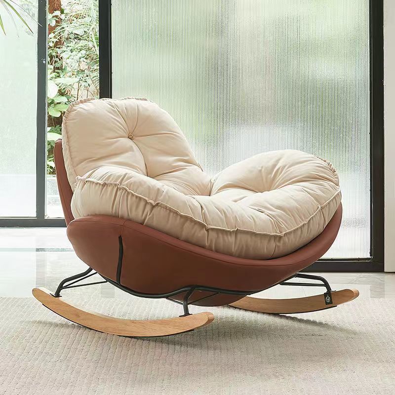 Canapea Scaun Nordic Accent Machiaj Ou Legănător Scaun Leneș Modern, Alb, Jocuri pentru copii, Petrecere de meditație, Sile, Canapele pentru sufragerie