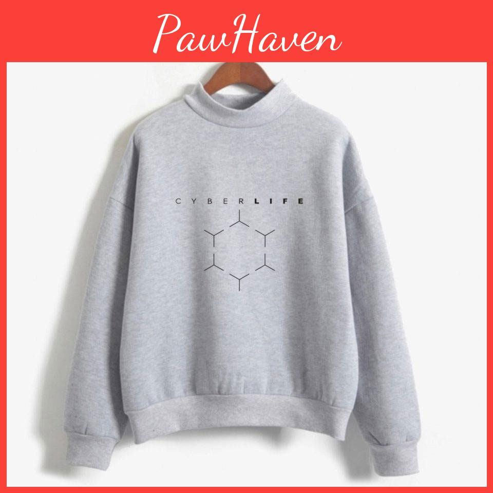 Detroit Become Human 5 Colours 3d High Collar Sweater Hoodies Premium Quality Fabric