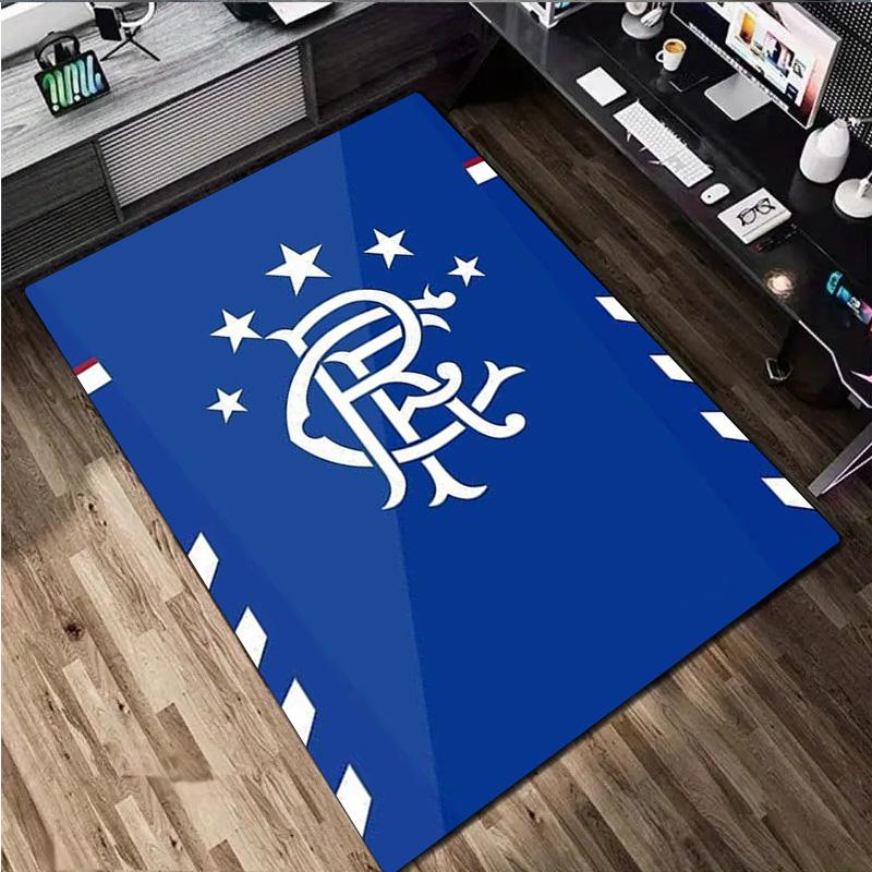 1Pc Rangers Football Club Print Rug - Home Decoration Carpet For Living Room Bedroom Flooring Computer Chair Area Rug