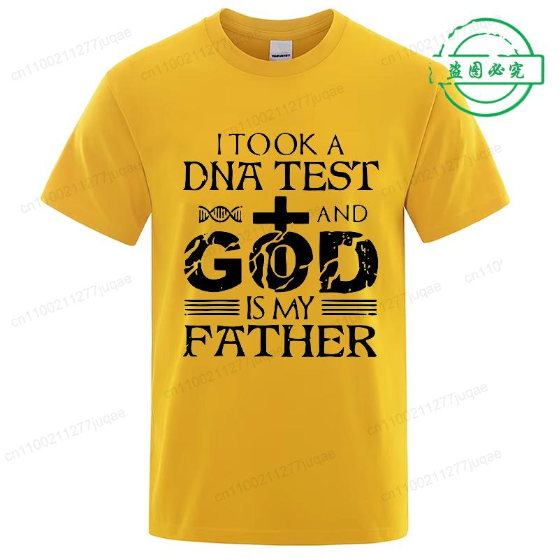 2025 Newest Fashion T-Shirt God Is My Father Jesus Summer T-Shirts Men's /Women's Short Sleeve Popular Tees Shirt Tops Unisex