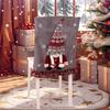 Christmas Chair Cover Faceless Gnome Doll Xmas Dining Chair Cover Xmas Chair Cover for Christmas Holiday Festival Decor