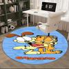 Garfield,Dog Chair mat Round Rug Office carpet, Machine Washable, Non slip, Suitable for Living Rooms, Bedrooms