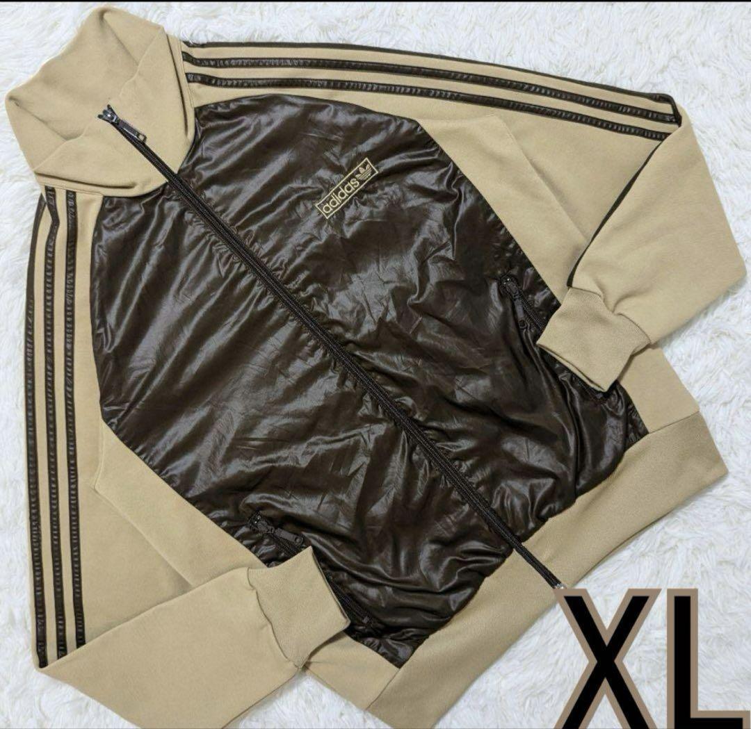 

[Б/У] Единственная в своем роде, в идеальном состоянии спортивная куртка Adidas 90-х/00-х, коричнево-бежевая, XL