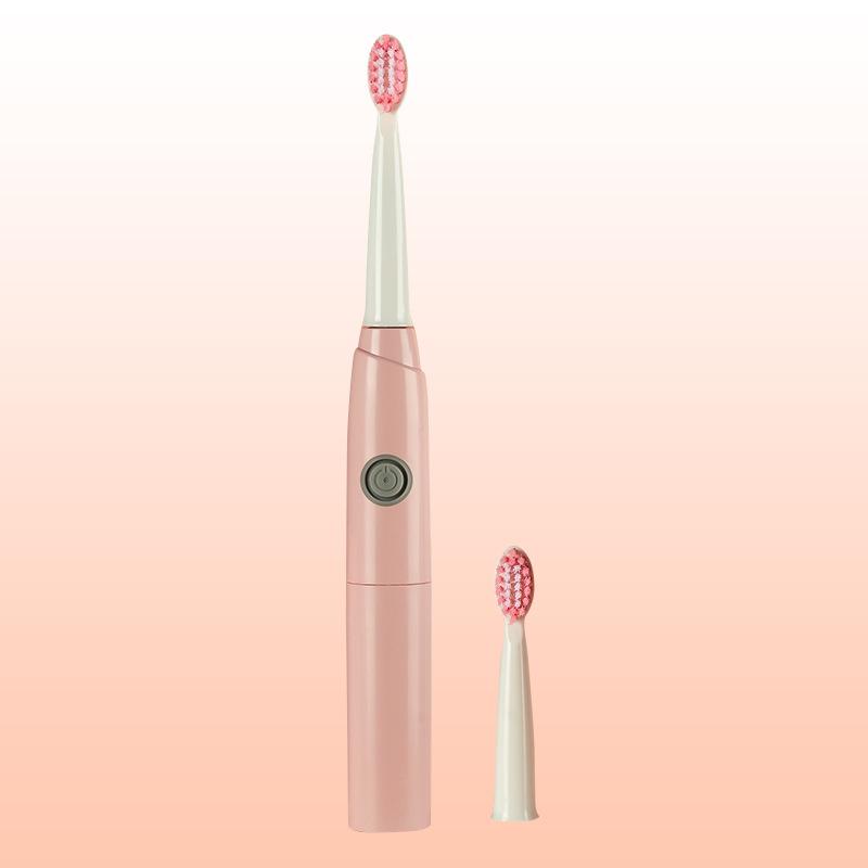 Electric Toothbrush Soft Bristle 2 Brush Dry Battery Model IPX7 Waterproof Electric Toothbrush