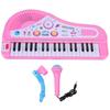 Multifunction Kids 37 Keys Electronic Piano Music Toy Recharged Mic Children Educational Keyboard