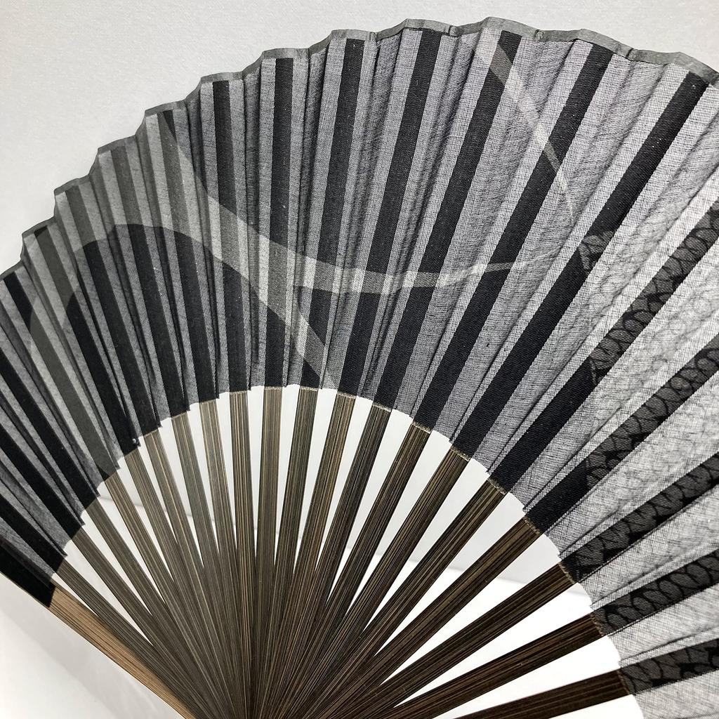 folding fan set with folding fan bag and folding fan case for men and cotton folding fan set [Hana Kanzashi] Men's gentlemen, swallow, [Swallow,